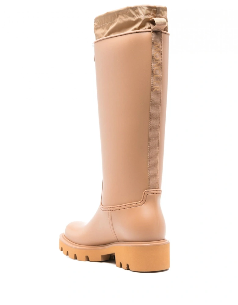 Womens Kickstream High Rain Boots Tan