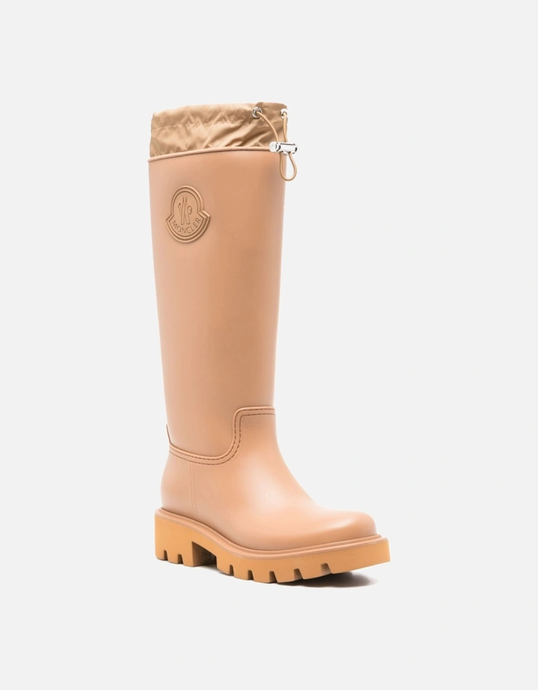 Womens Kickstream High Rain Boots Tan