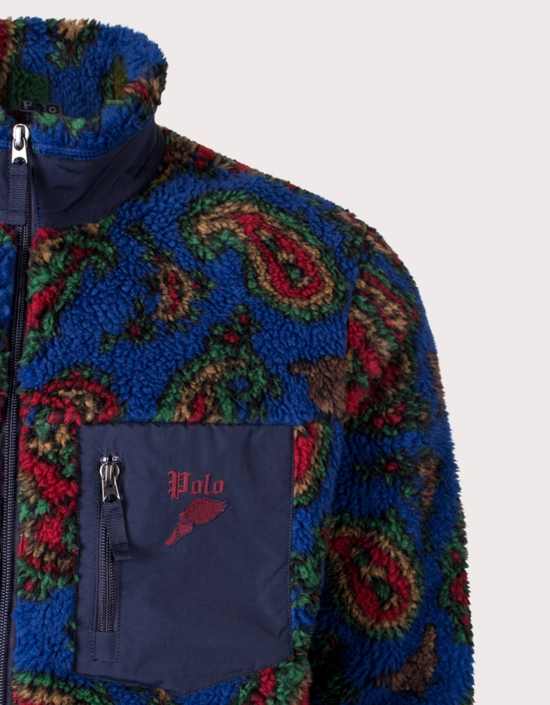 Paisley Pile Fleece Jacket