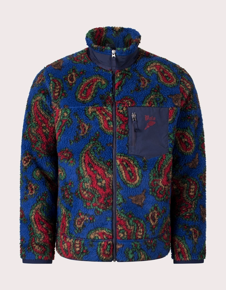 Paisley Pile Fleece Jacket