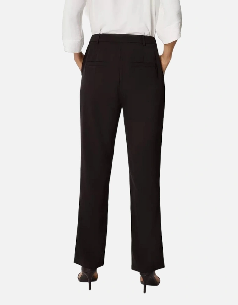 Womens/Ladies High Waist Tapered Trousers