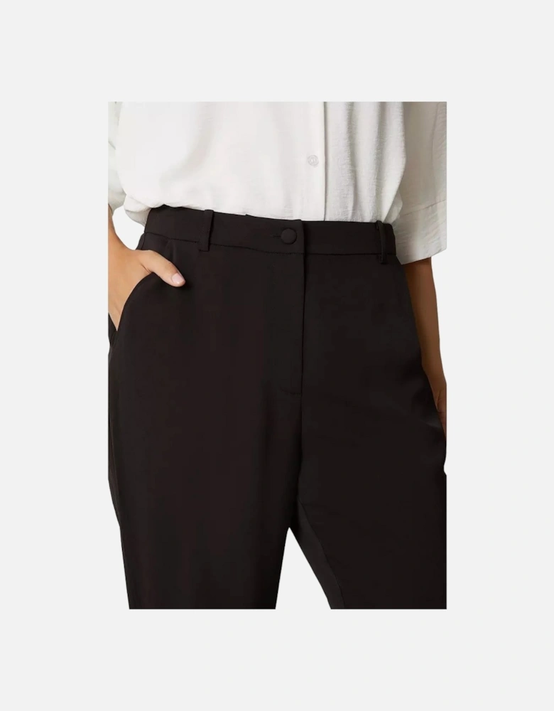 Womens/Ladies High Waist Tapered Trousers