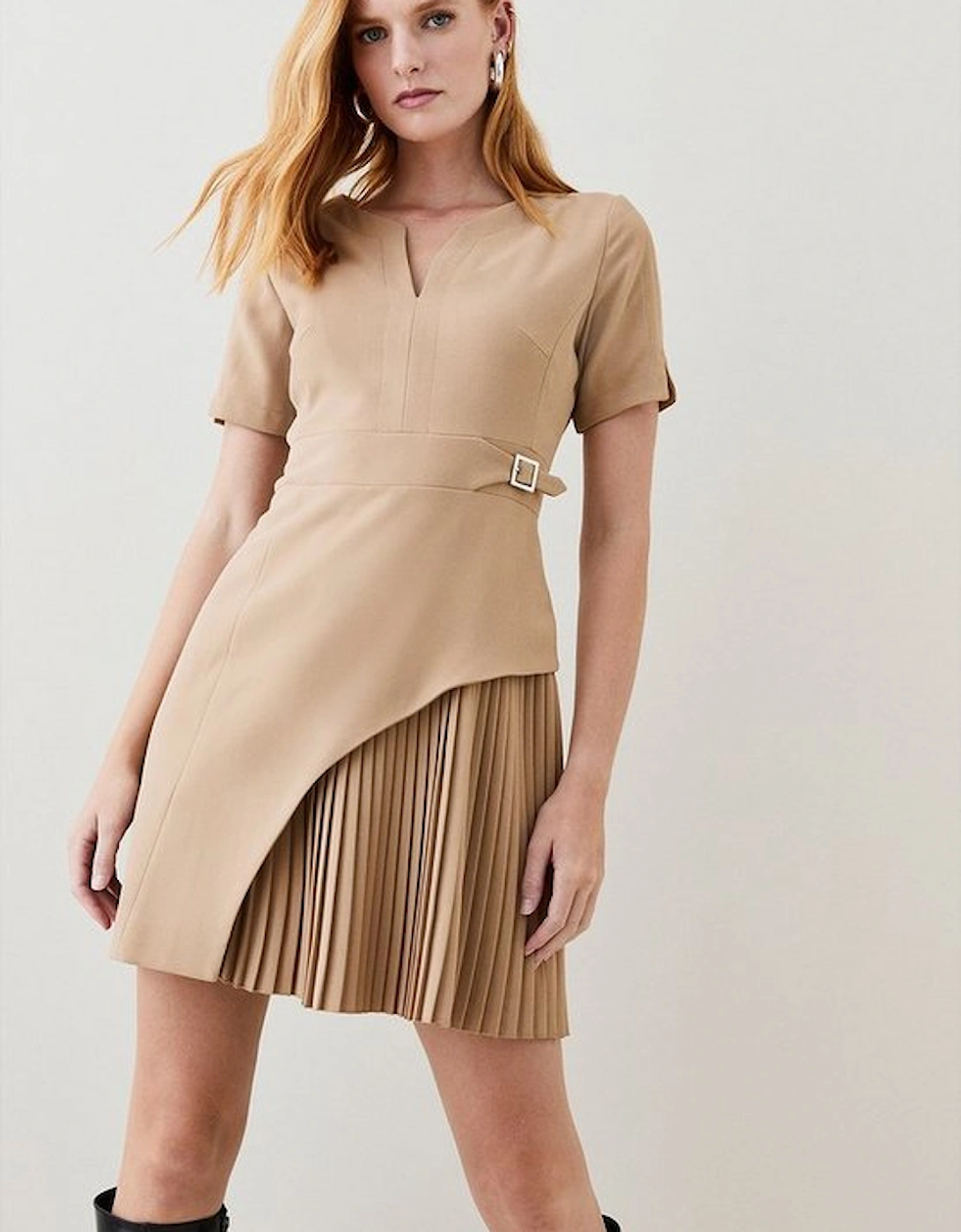 Tall Tailored Military Short Sleeve Mini Dress, 4 of 3