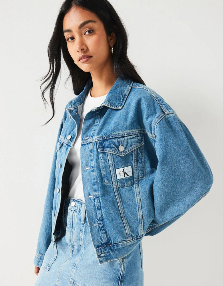 Boxy Denim Jacket - Blue