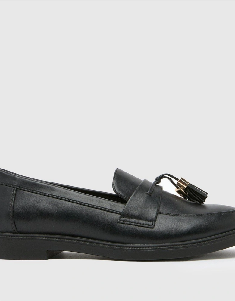 Lohan PU Tassel Loafer With Extra Comfort - Black