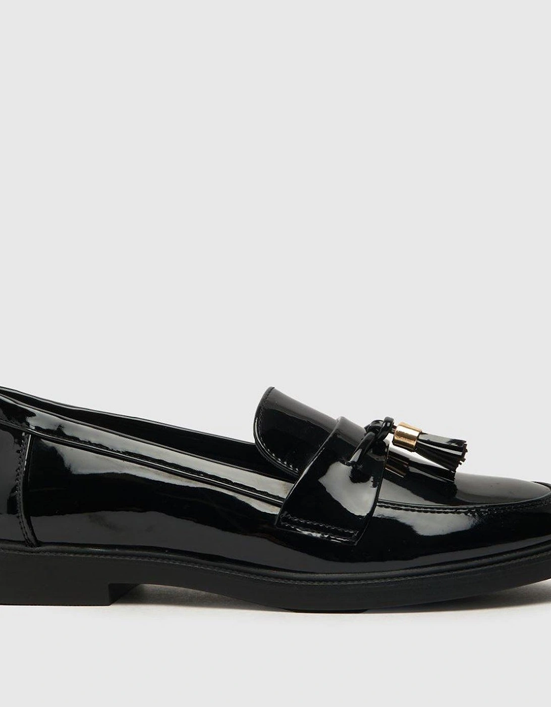 Lohan Patent Tassel Loafers - Black, 2 of 1