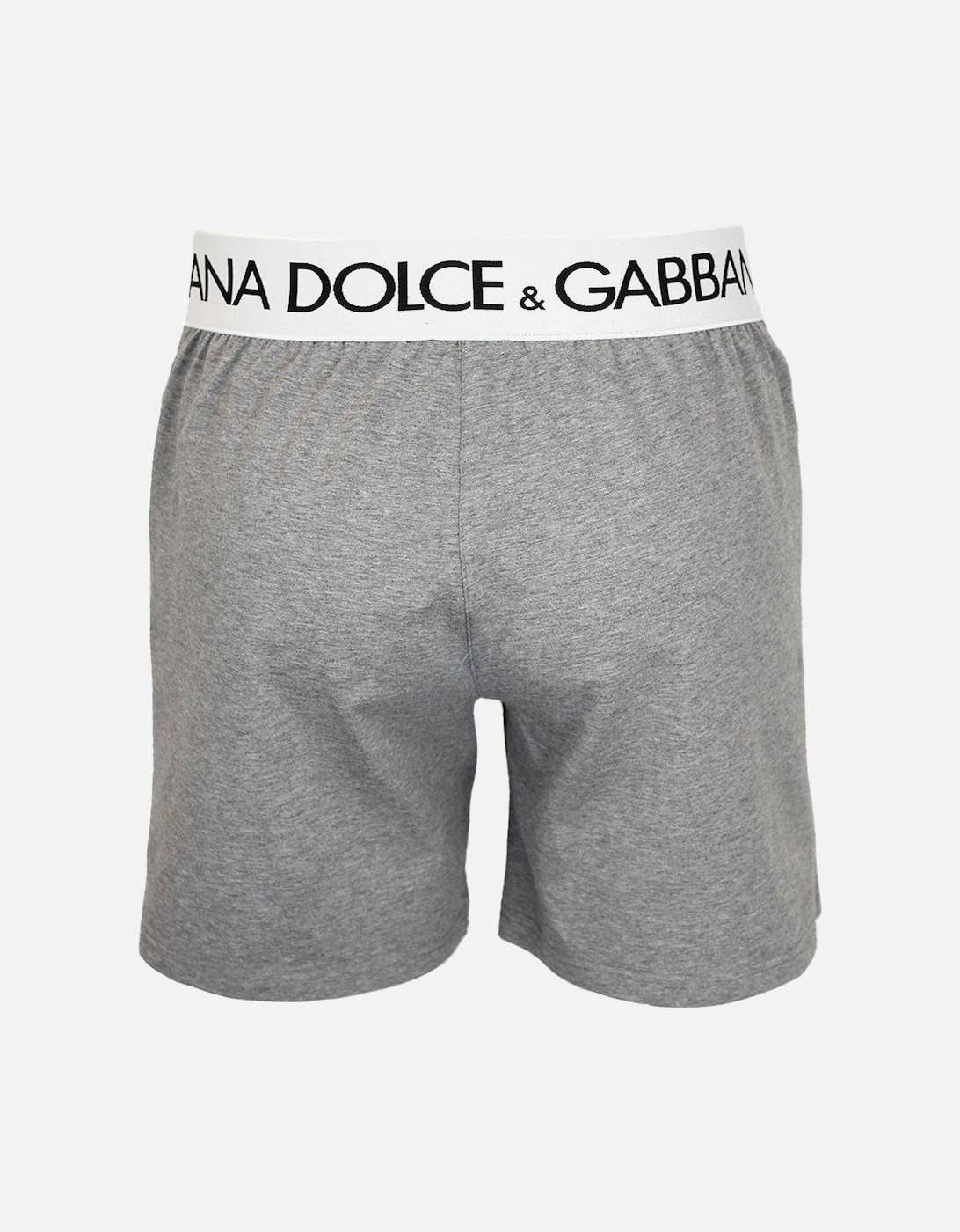 Two-Way Stretch Cotton Boxer Shorts, Grey Melange