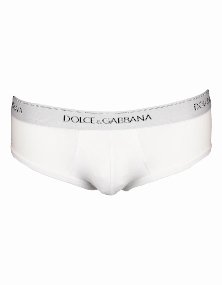 2-Pack Stretch Cotton Brando Briefs, Optical White