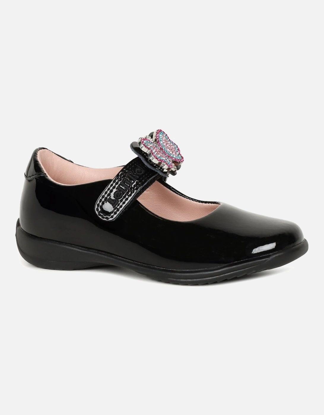 Lelli Kelly Girls Black 'S Luna 2 Butterfly Dolly G Fit School Shoes - : Junior 1.5/34/G Kids