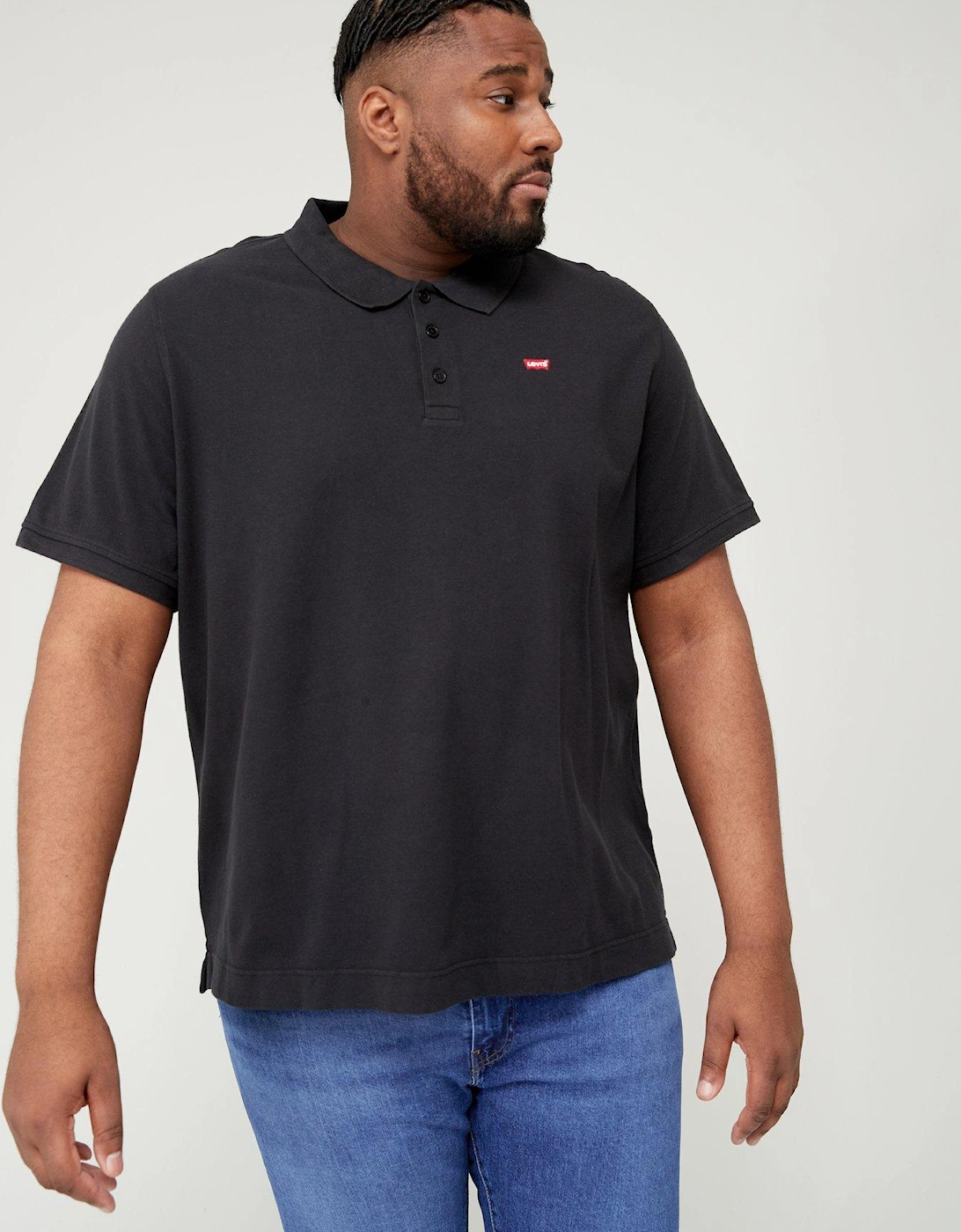 Big & Tall Small Logo Polo Shirt - Black, 2 of 1