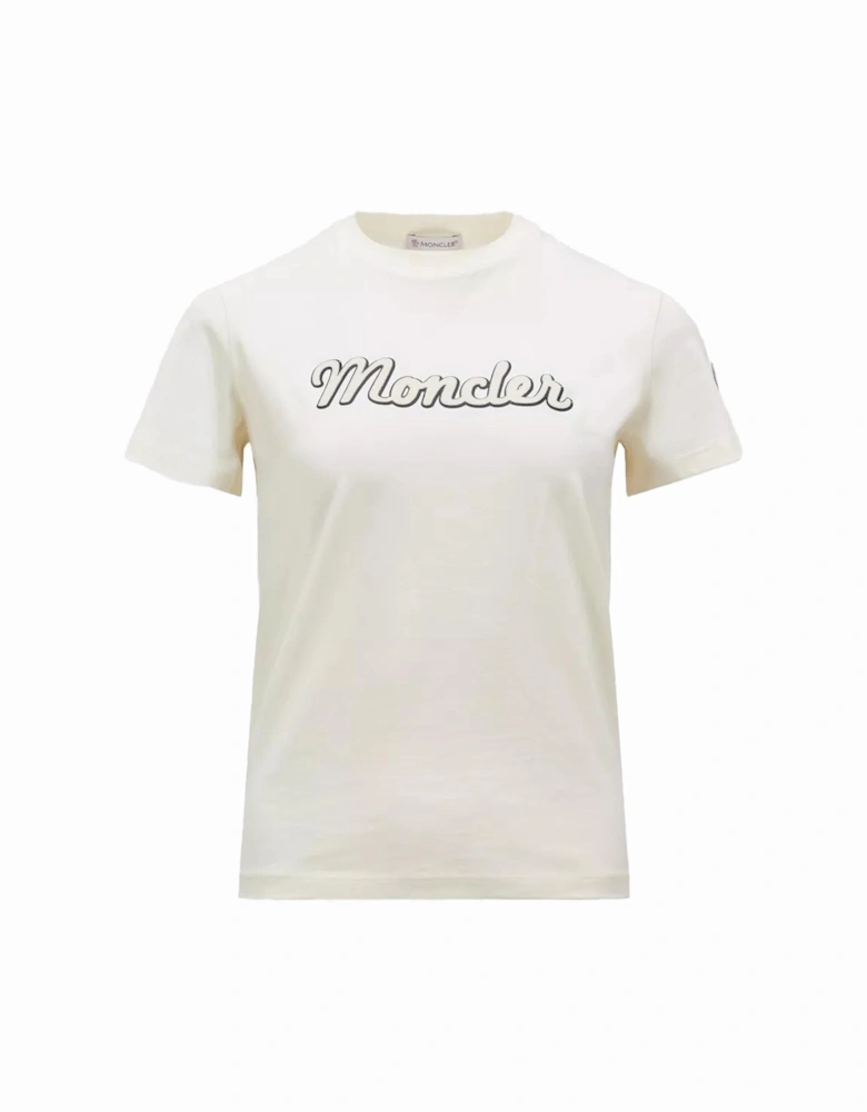 Womens Metallic Logo T-shirt White