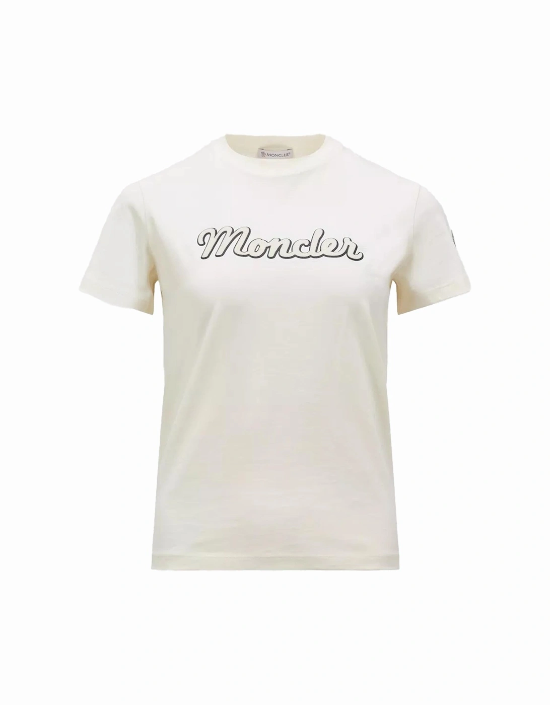 Womens Metallic Logo T-shirt White, 6 of 5