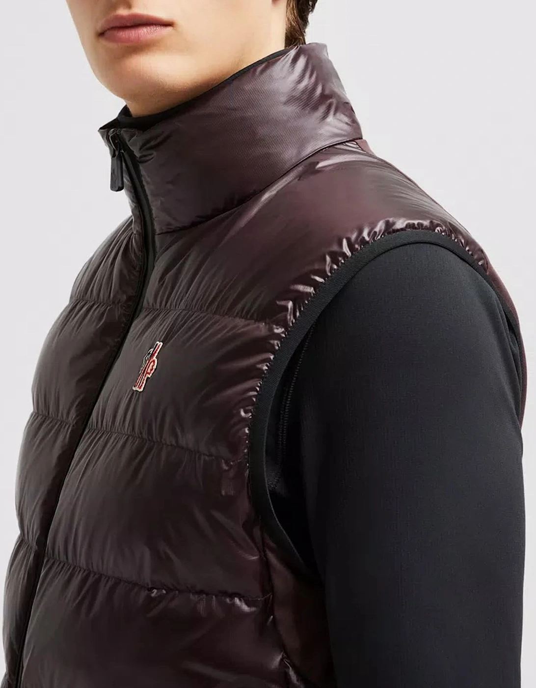 Gloss Down Gilet Brown