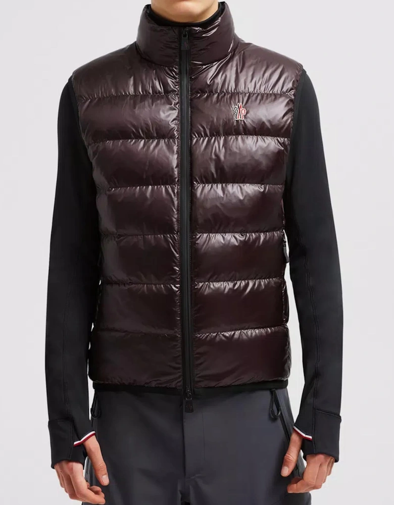 Gloss Down Gilet Brown