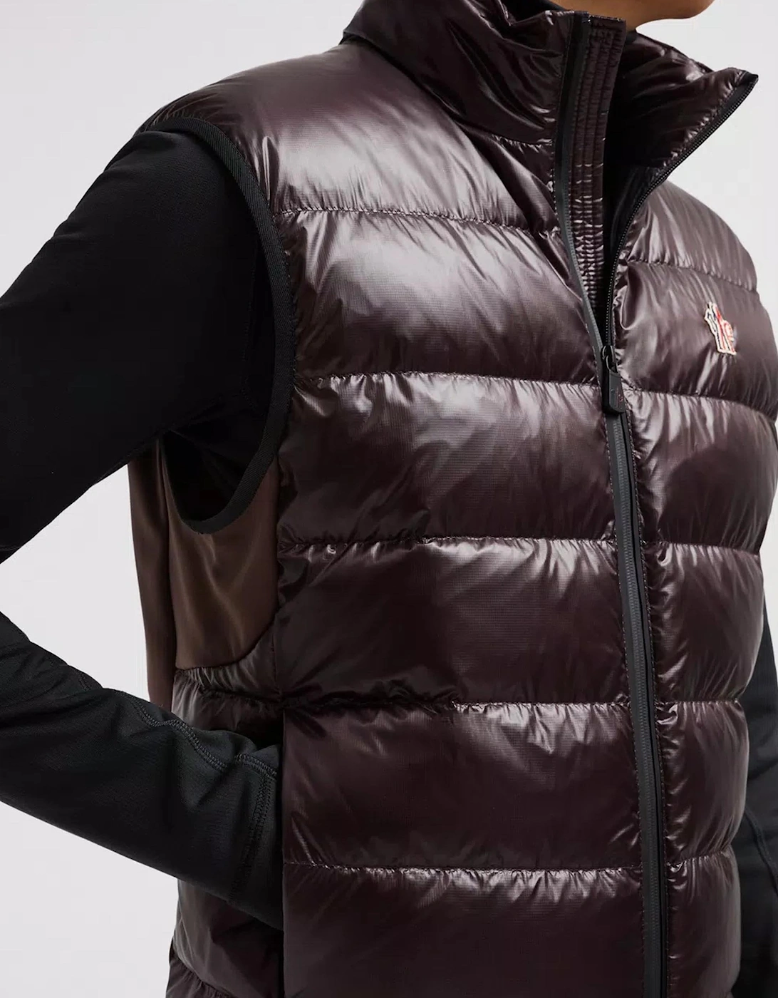 Gloss Down Gilet Brown