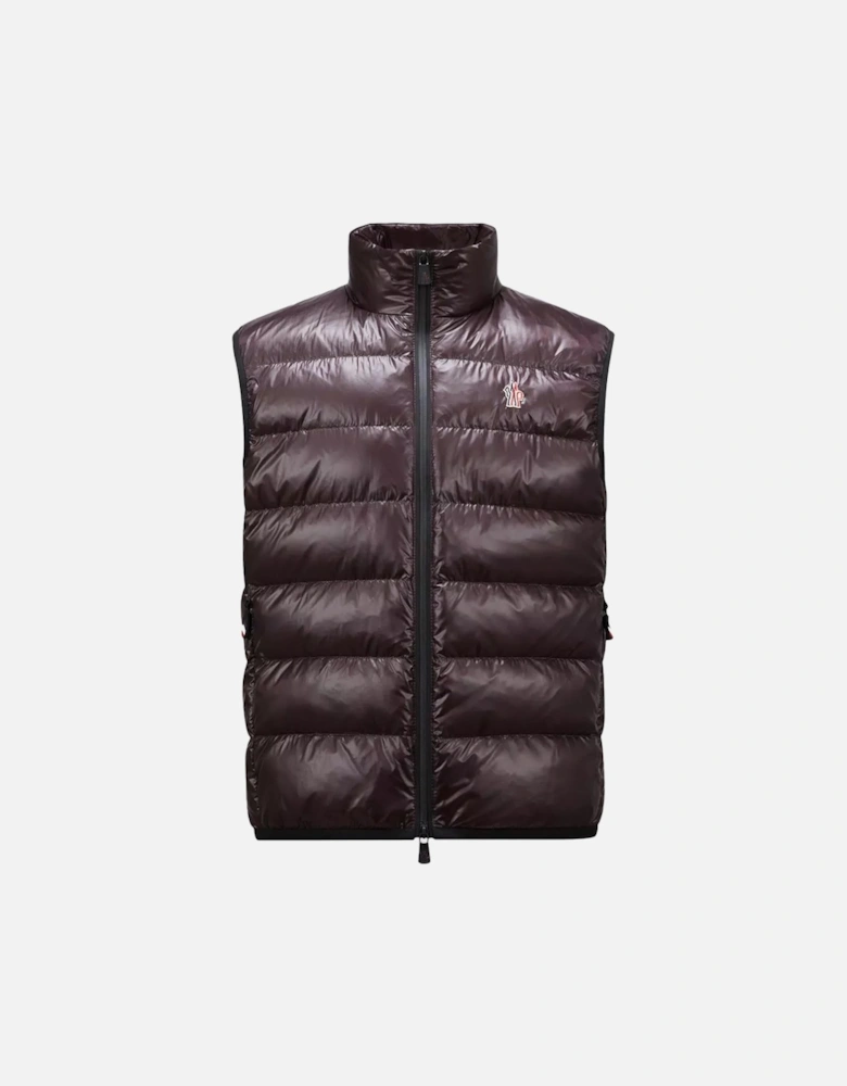 Gloss Down Gilet Brown