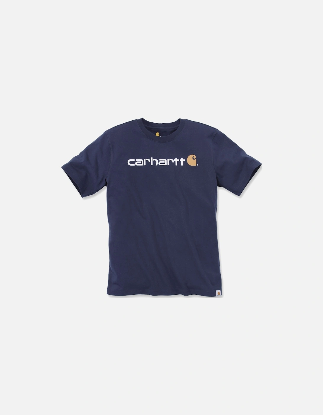 Carhartt Mens Core Logo Graphic Cotton Short Sleeve T-Shirt