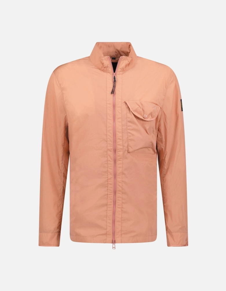 Quarter Overshirt Shimmer Shell Jacket Rust Pink