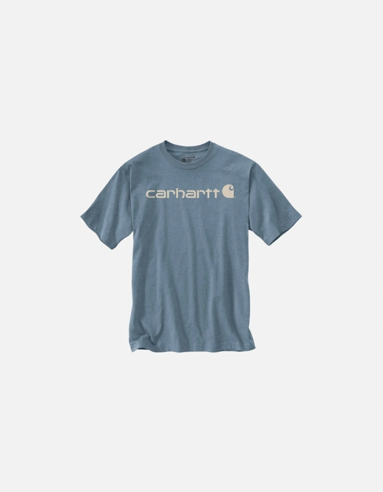 Carhartt Mens Core Logo Graphic Cotton Short Sleeve T-Shirt