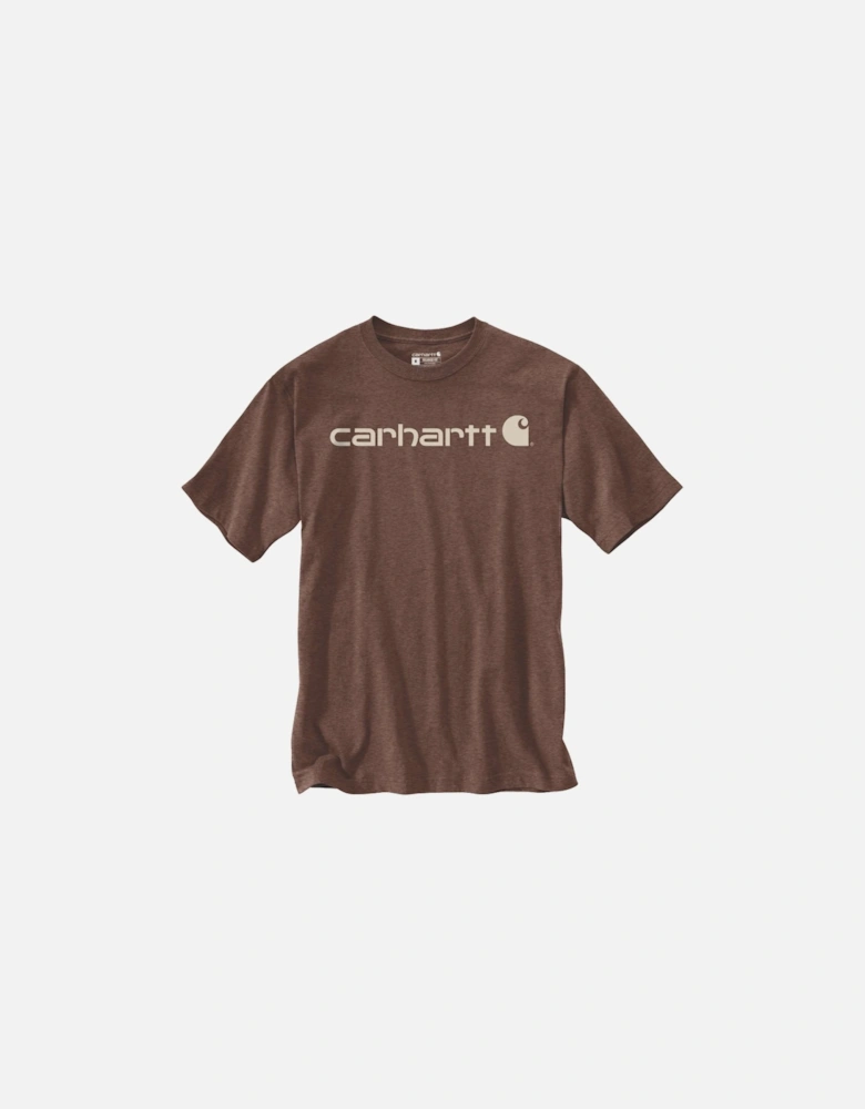 Carhartt Mens Core Logo Graphic Cotton Short Sleeve T-Shirt