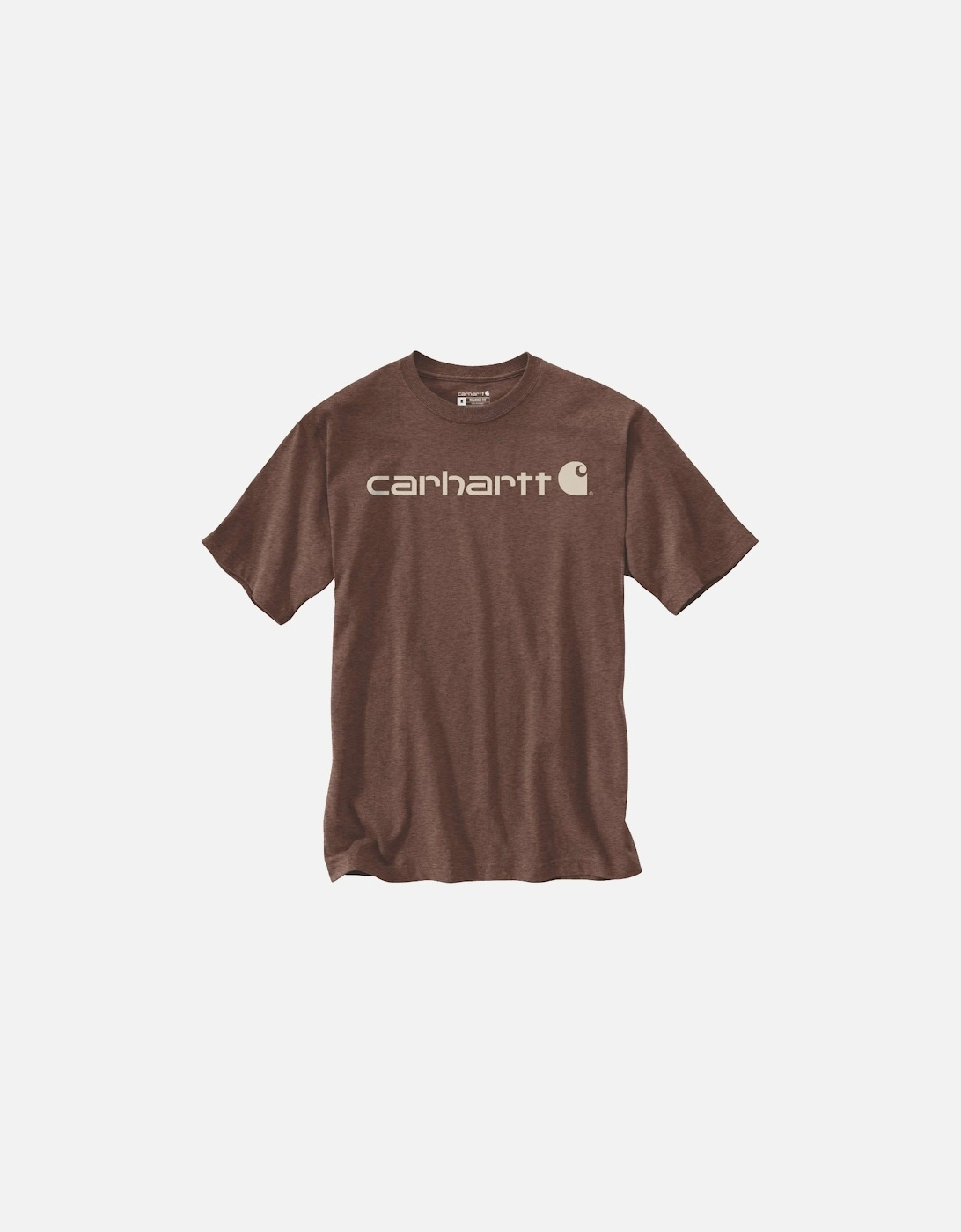 Carhartt Mens Core Logo Graphic Cotton Short Sleeve T-Shirt, 2 of 1