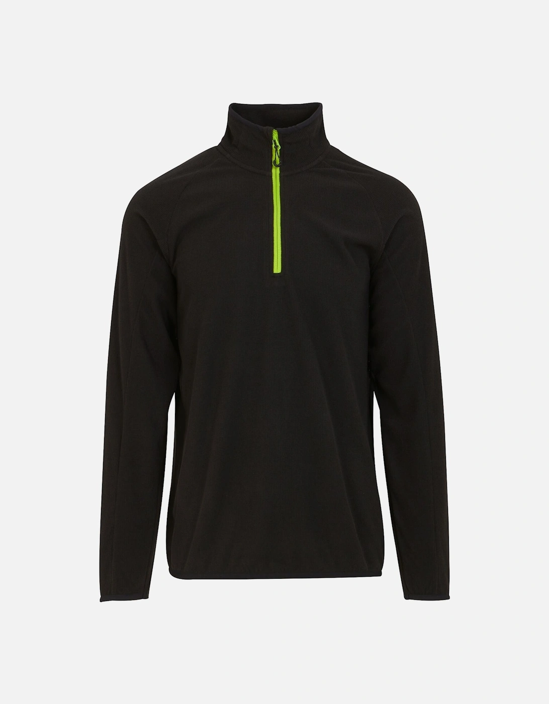 Regatta Men's Black/Green Professional Half Zip Fleece Top - /Lime - L - /Lime - 100% Polyester - Image 4