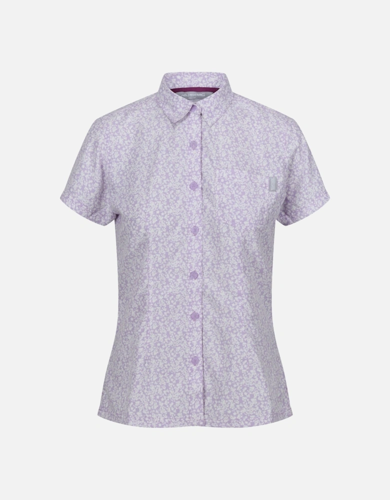 Womens/Ladies Mindano VIII Ditsy Print Short-Sleeved Shirt