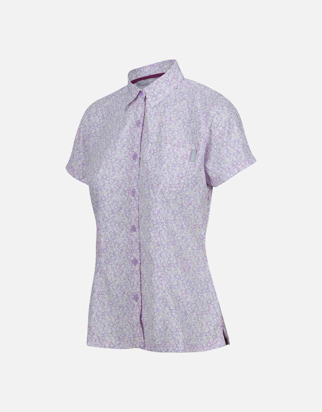 Womens/Ladies Mindano VIII Ditsy Print Short-Sleeved Shirt