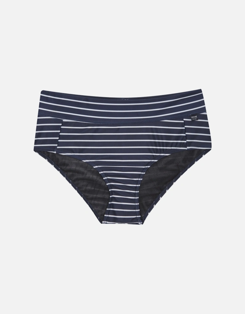 Womens/Ladies Paloma Stripe Textured Bikini Bottoms
