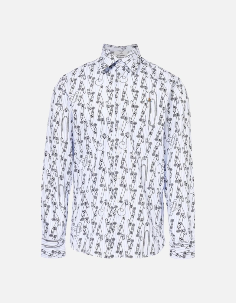 Safety Pin Ghost Shirt White