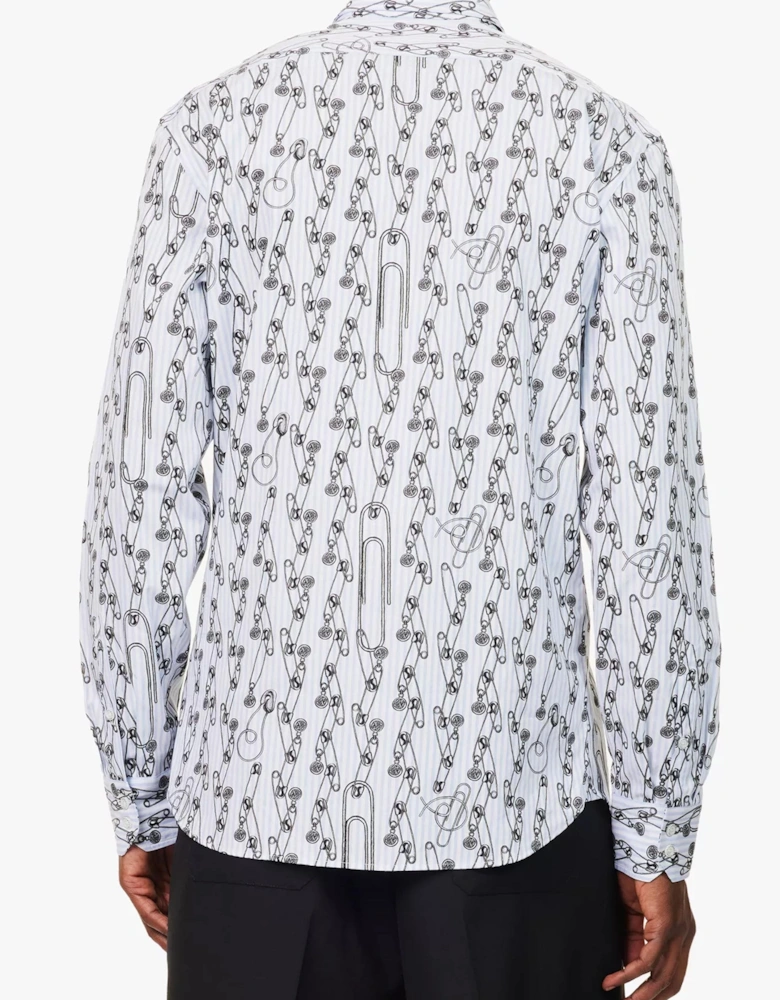 Safety Pin Ghost Shirt White