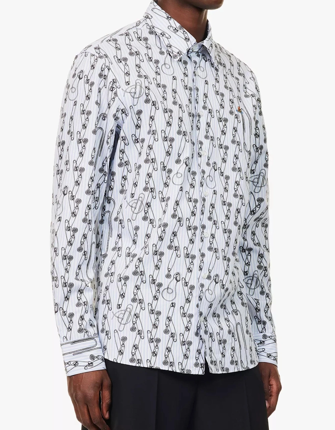 Safety Pin Ghost Shirt White