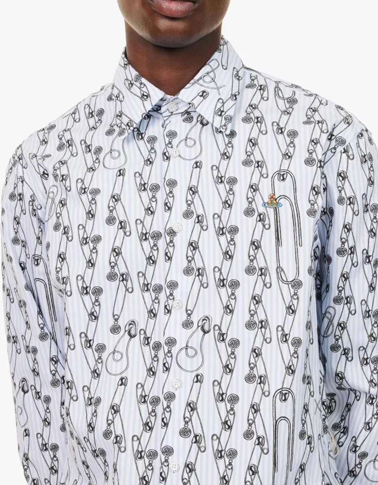 Safety Pin Ghost Shirt White