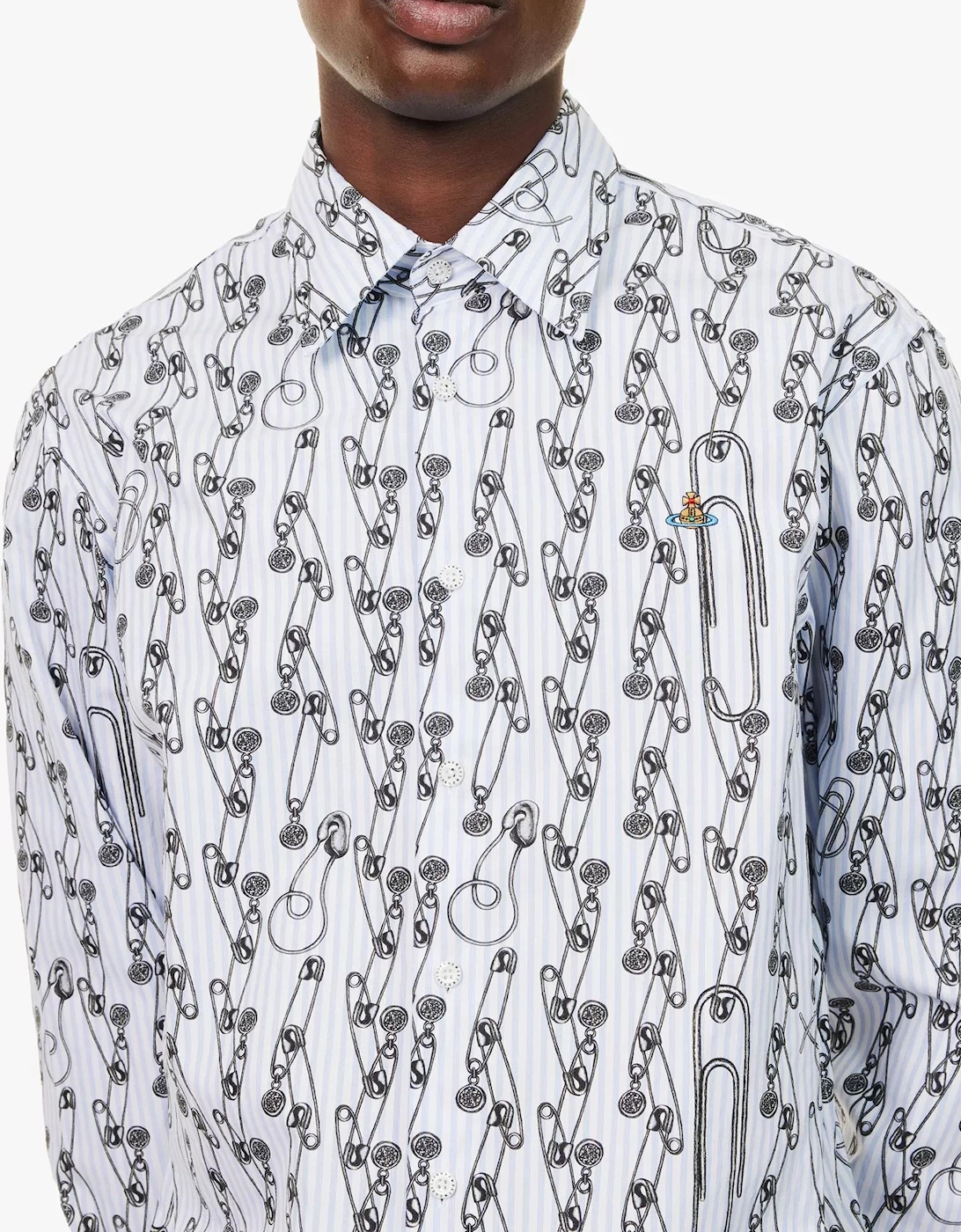 Safety Pin Ghost Shirt White