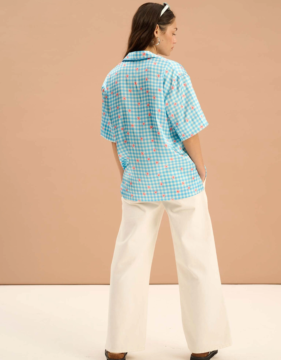 Oaklyn Floral Gingham Print Shirt
