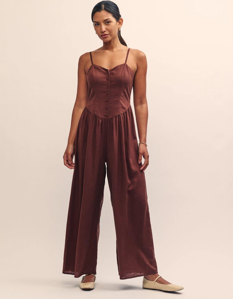 Tricia Jumpsuit - Brown