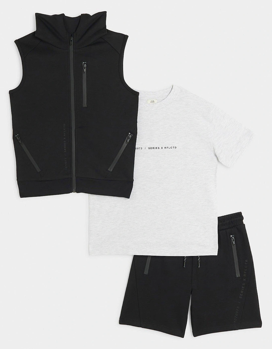 Boys Gilet Set - Black, 5 of 4