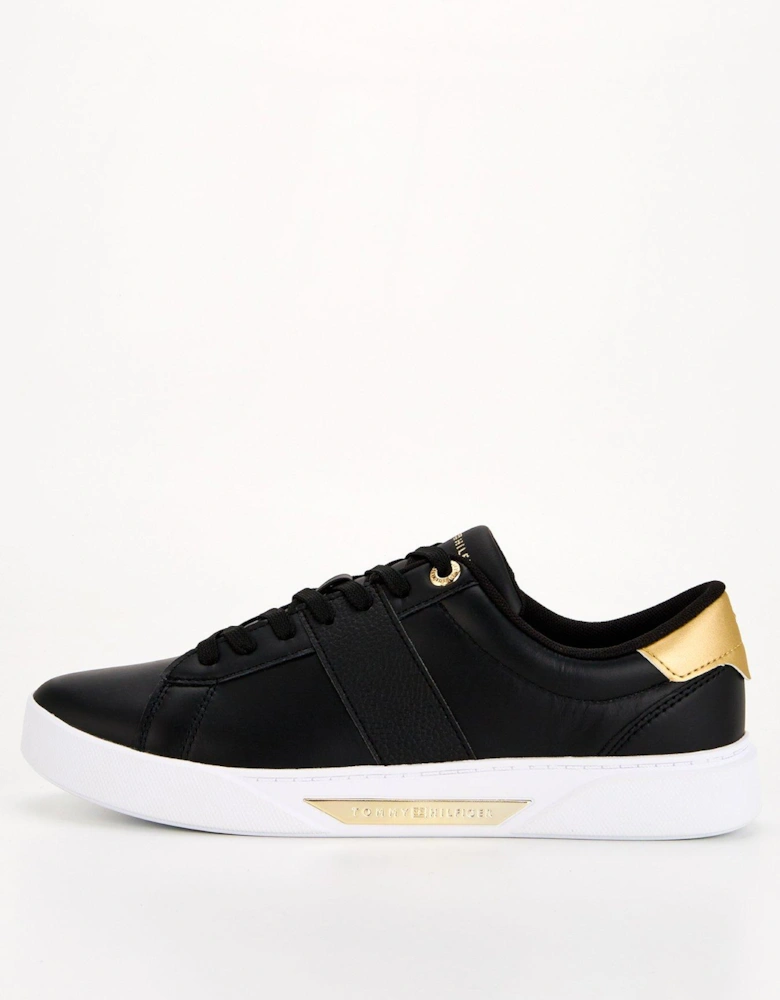 Panel Court Trainers - Black