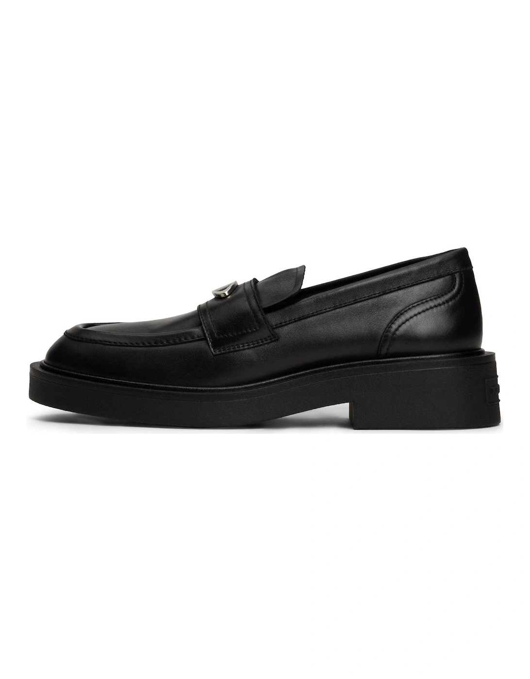 Flat Leather Loafer - Black, 4 of 3