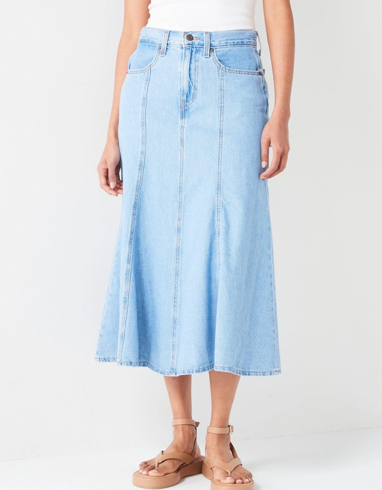 Fit And Flare Skirt - I Will - Blue