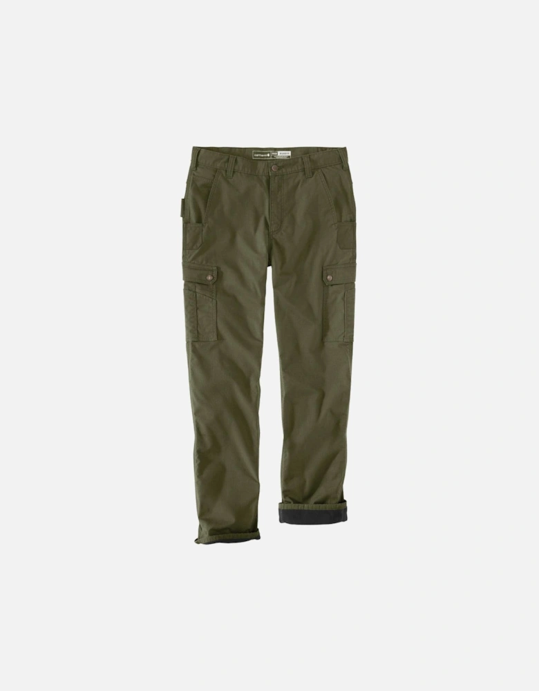 Carhartt Mens Ripstop Cargo Fleece Lined Work Pants