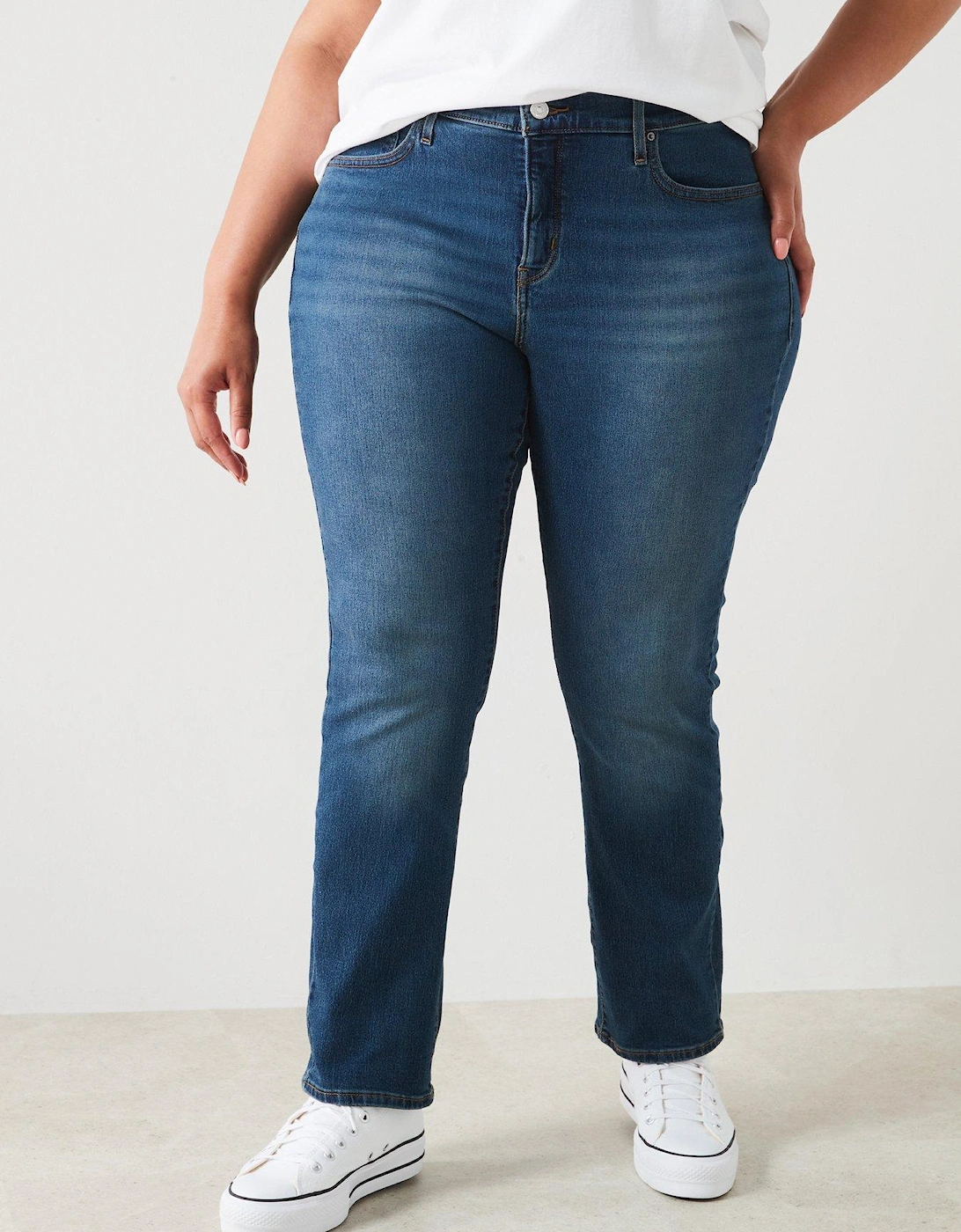 314T Shaping Straight Jeans (plus Size) - Zealous Blue Plus, 5 of 4