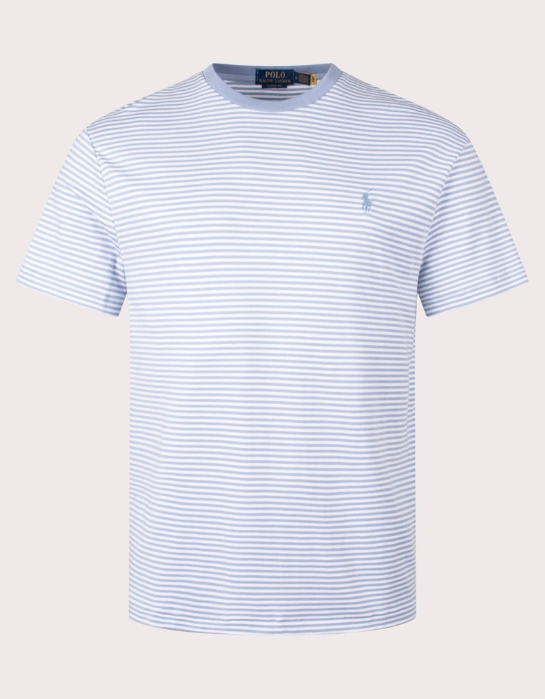 Classic Fit Striped Soft Cotton T-Shirt