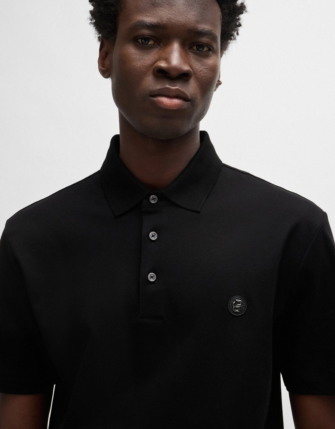 BOSS Black C-Parris 01 Polo Shirt S1-25 001 Black