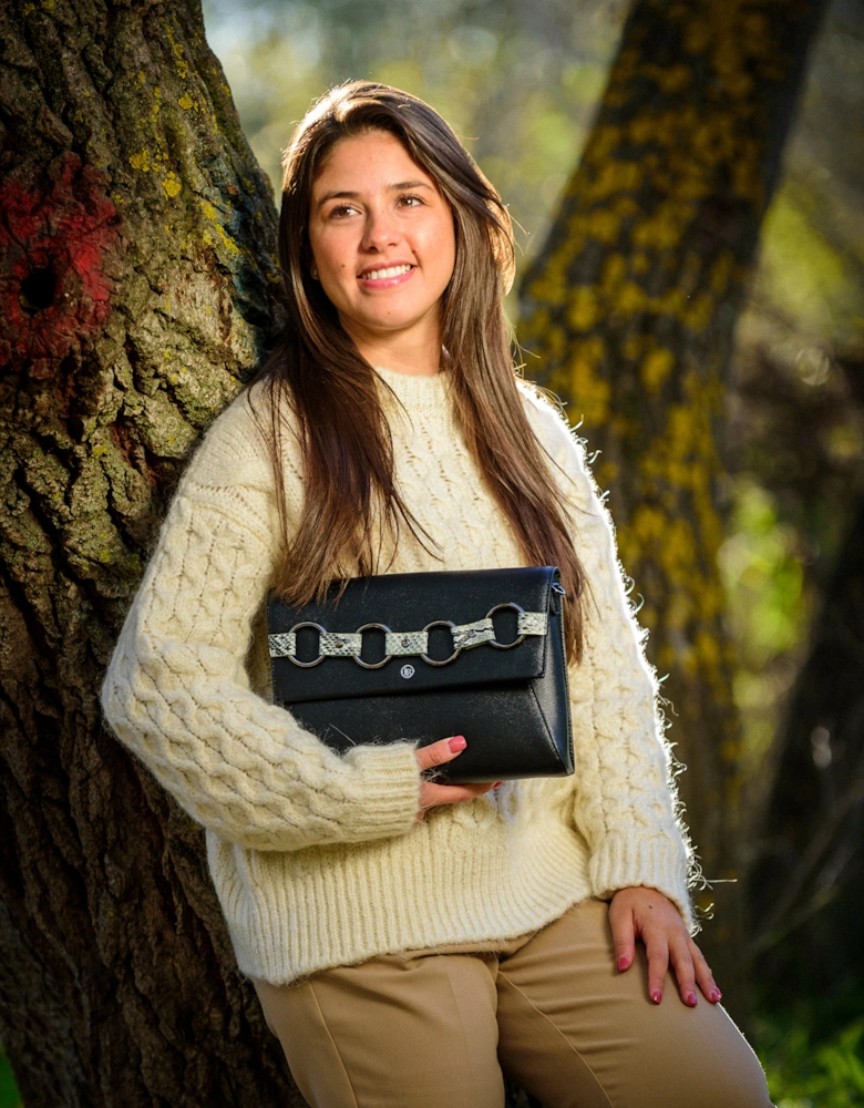 Alder Black Clutch & Cross-Body Bag