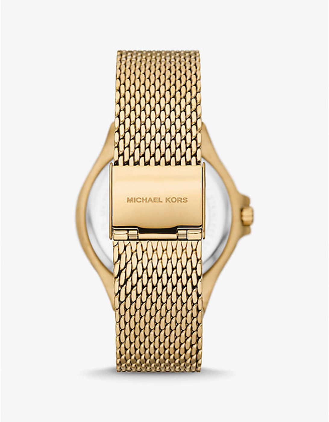 Lennox Pavé Gold-Tone Mesh Watch