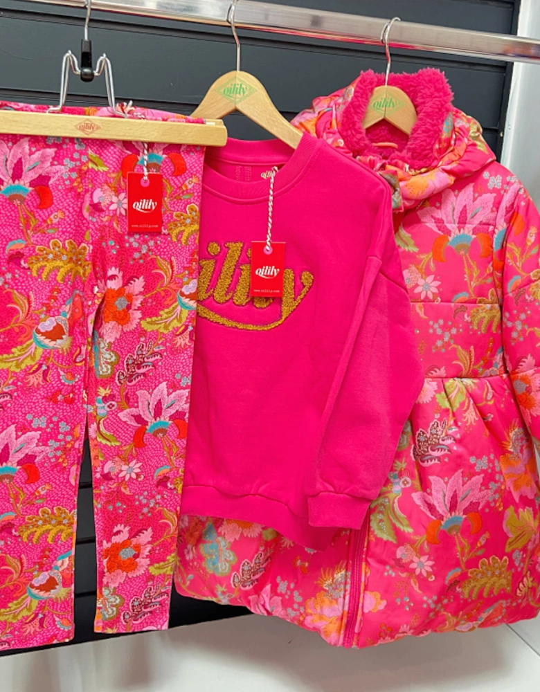 Fuchsia Floral ‘Carice’ Coat