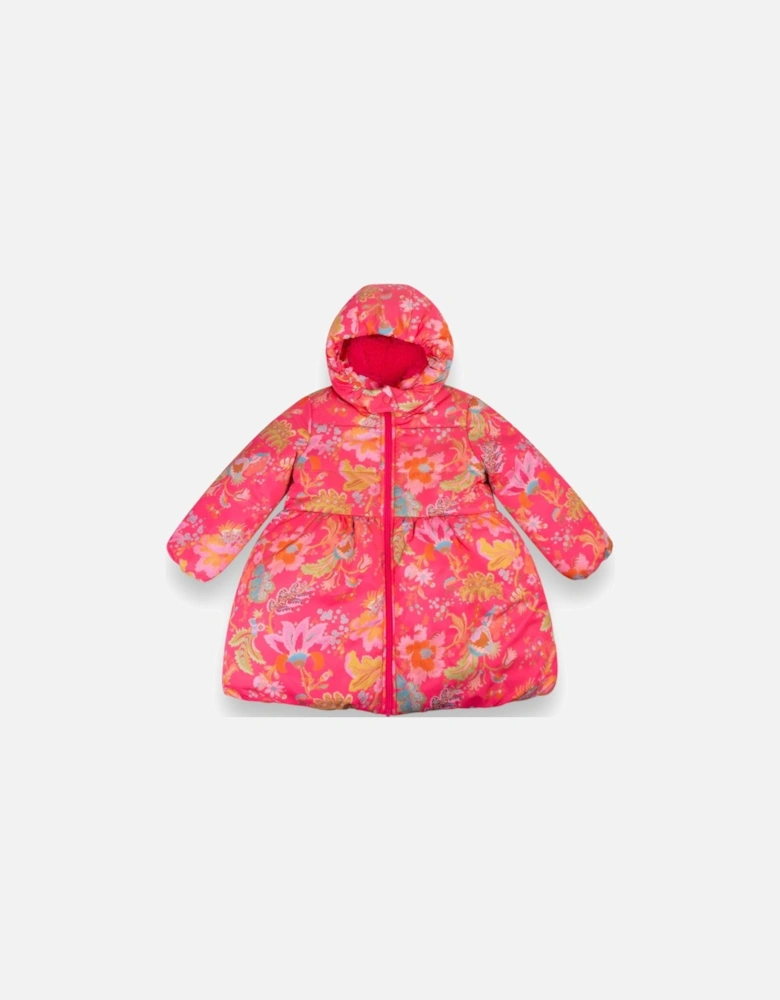 Fuchsia Floral ‘Carice’ Coat