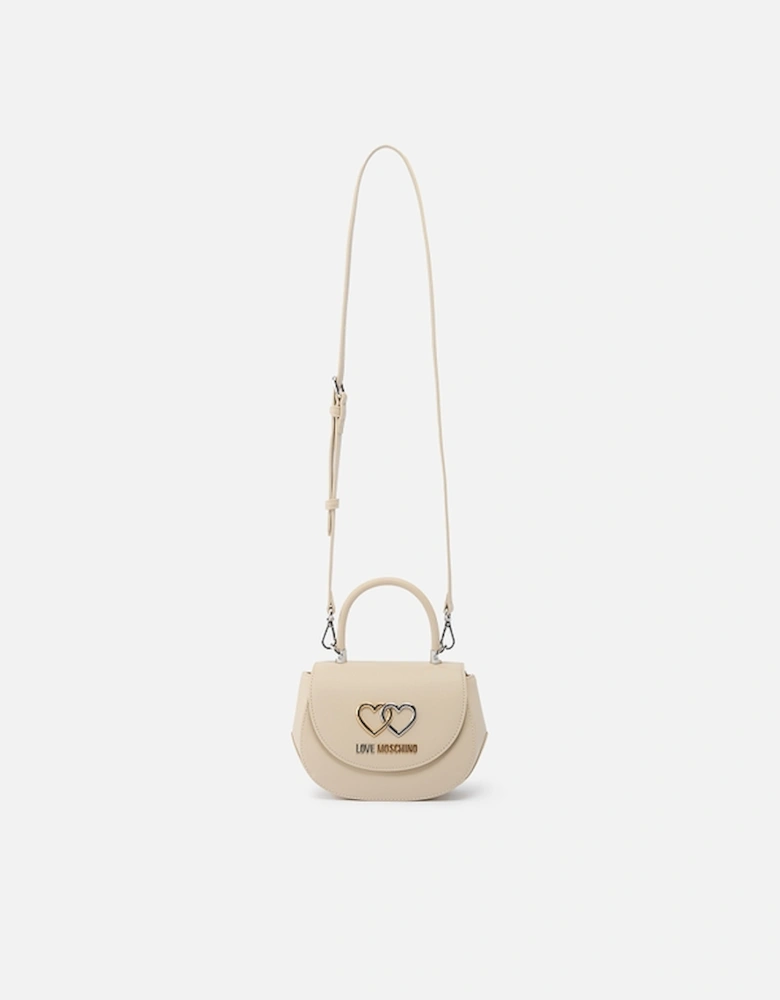 Twin Logo Leather Crossbody Bag