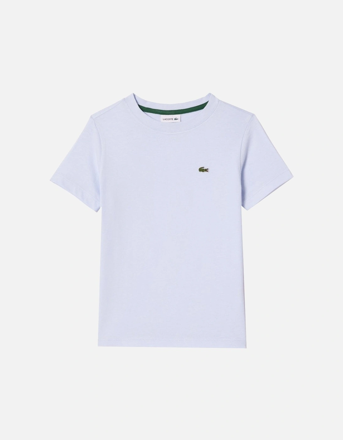 Boy's Light Blue Crew Neck T-shirt, 4 of 3